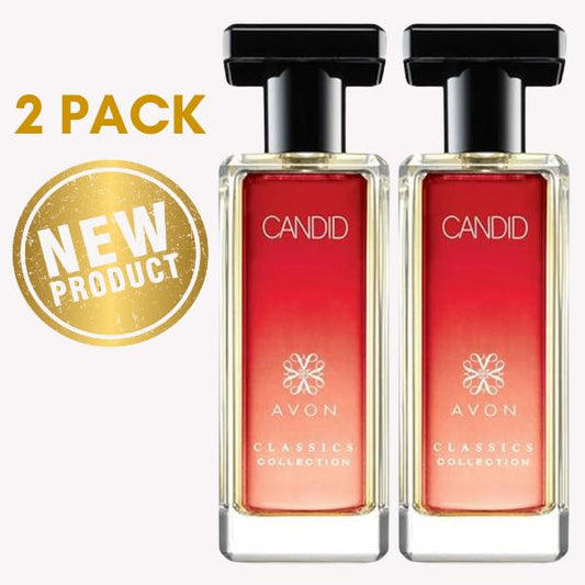 AVON Candid Cologne Spray - Avon Classics Collection Amber Floral 1.7 oz Spray | 2 PACK Tropical Flowers & Exotic Woods Cologne for women