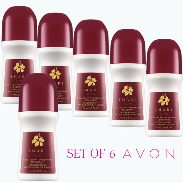 Avon Imari Deodorant roll-on Full Size 2.6 z / 6 Pcs