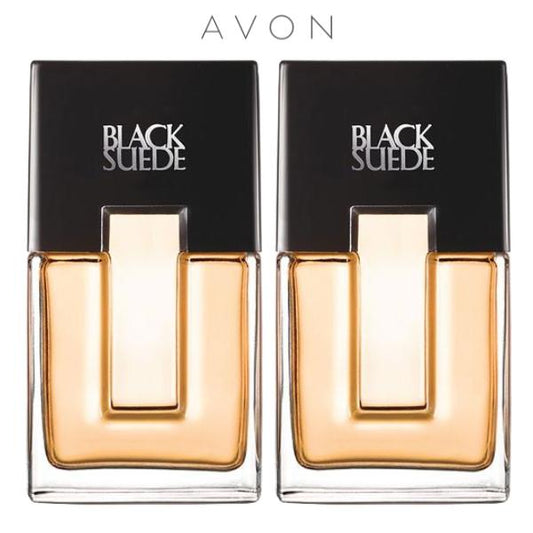 Avon Black Suede Eau de Toilette 3.4 fl. oz. Fresh Aromatic Classic Scent Set of 2 Bottles for Easy Use and Enjoyment Edp Sprays Edp Perfume Fragrance
