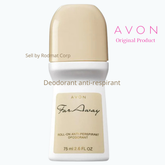 Avon Far Away Deodorant Roll-on 2.6 oz Anti-Perspirant for Odorless Comfort & Lasting Freshness - Floral Scented Body Care