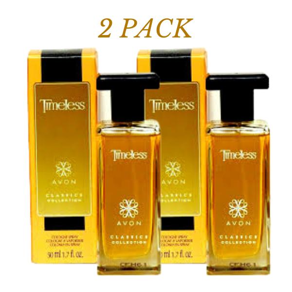 Avon Timeless Classic Coletion Cologne Spray 1.7 oz. 2 PACK