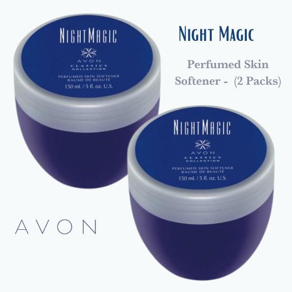 Avon Classics Night Magic Perfumed Skin Softener Set of 2
