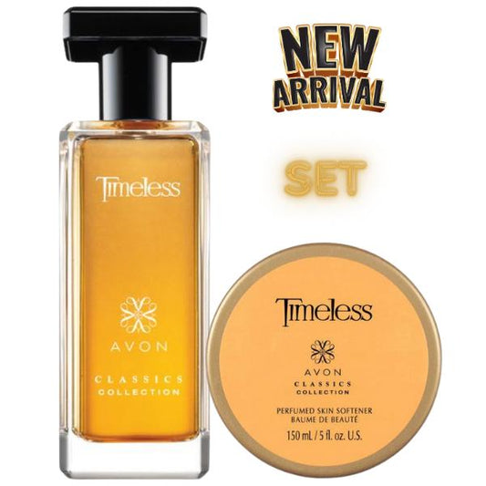Avon Timeless cologne 1.7fl.o and Perfumed Skin Softener for women SET